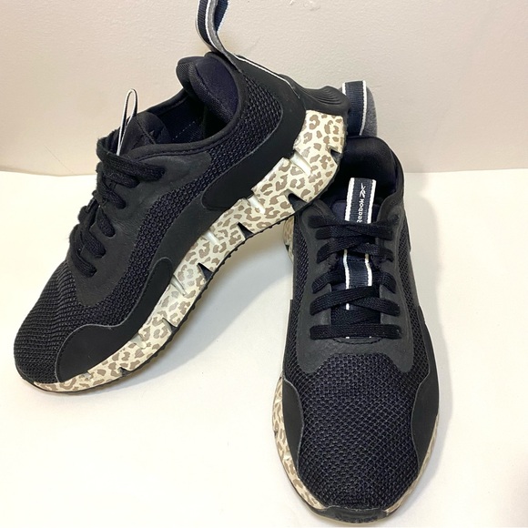 Reebok Zig Dynamica Adventure Sneakers Black Leopard Soles Women’s Size 7.5 - Picture 7 of 10